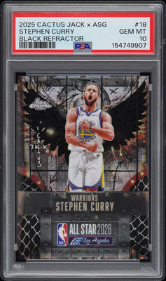 2025 TOPPS CHROME CACTUS JACK x NBA ALL-STAR GAME 18 STEPHEN CURRY BLACK REFRACTOR